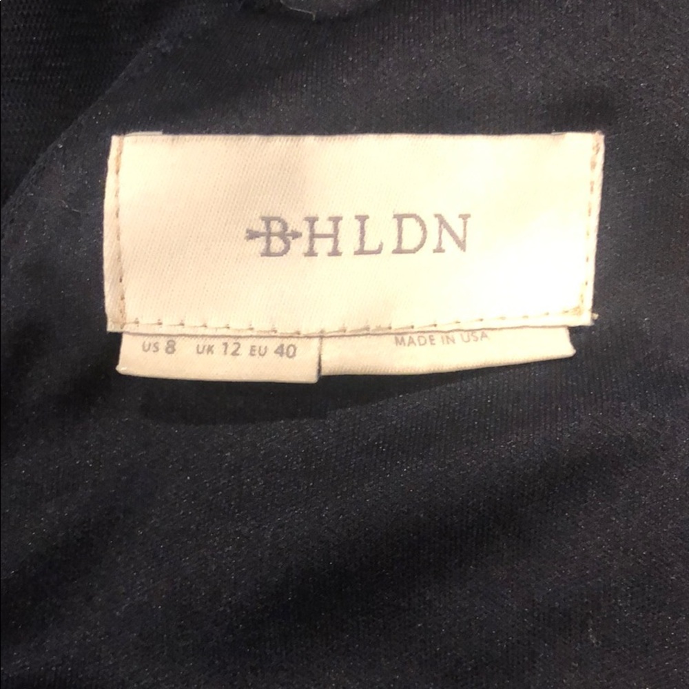 BHLDN tulle embroidered Antonia Dress navy blue - Picture 8 of 8